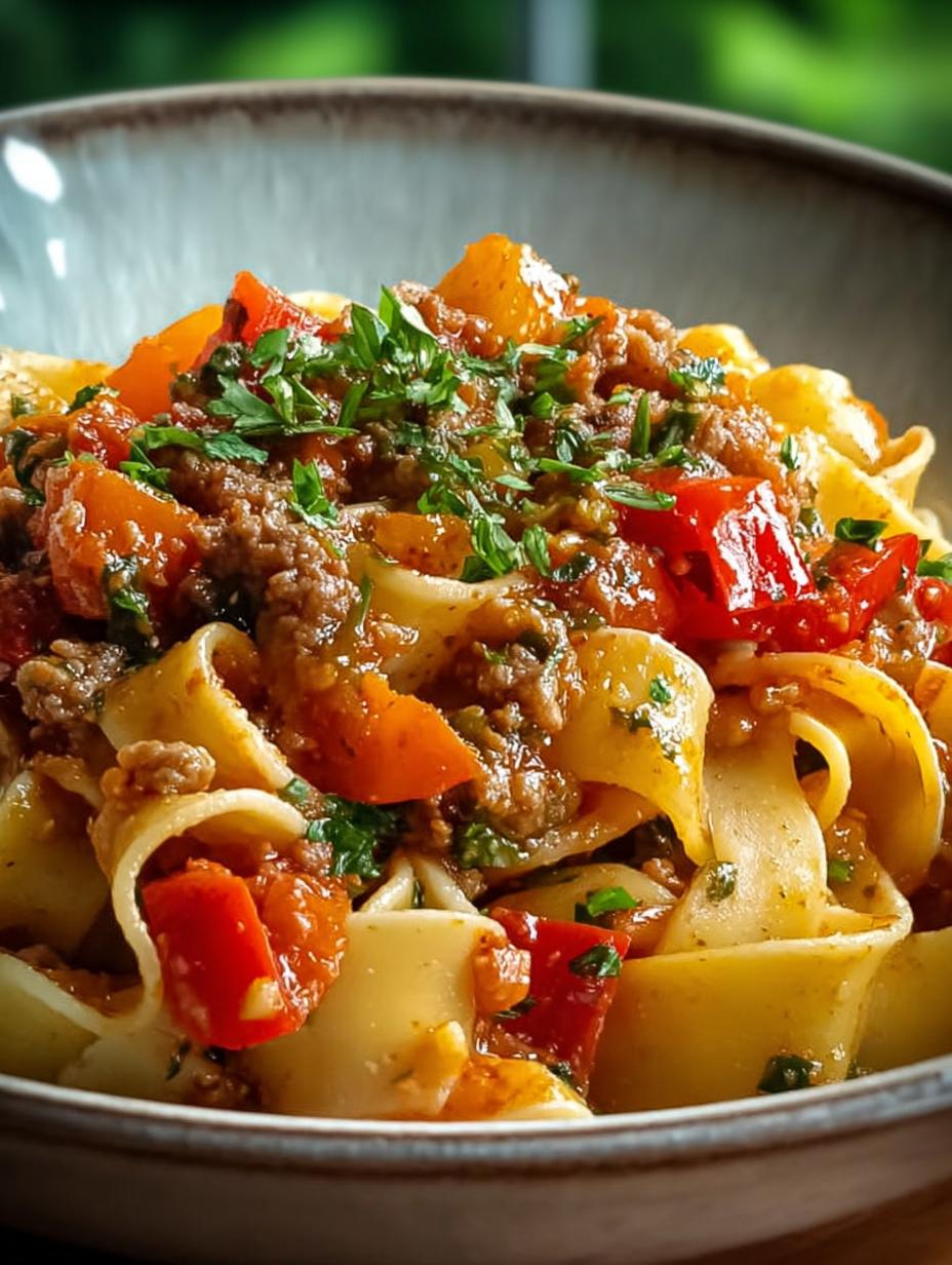 Italian Drunken Noodles For a Hearty Weeknight Meal - Italian Drunken Noodles For - additional detail