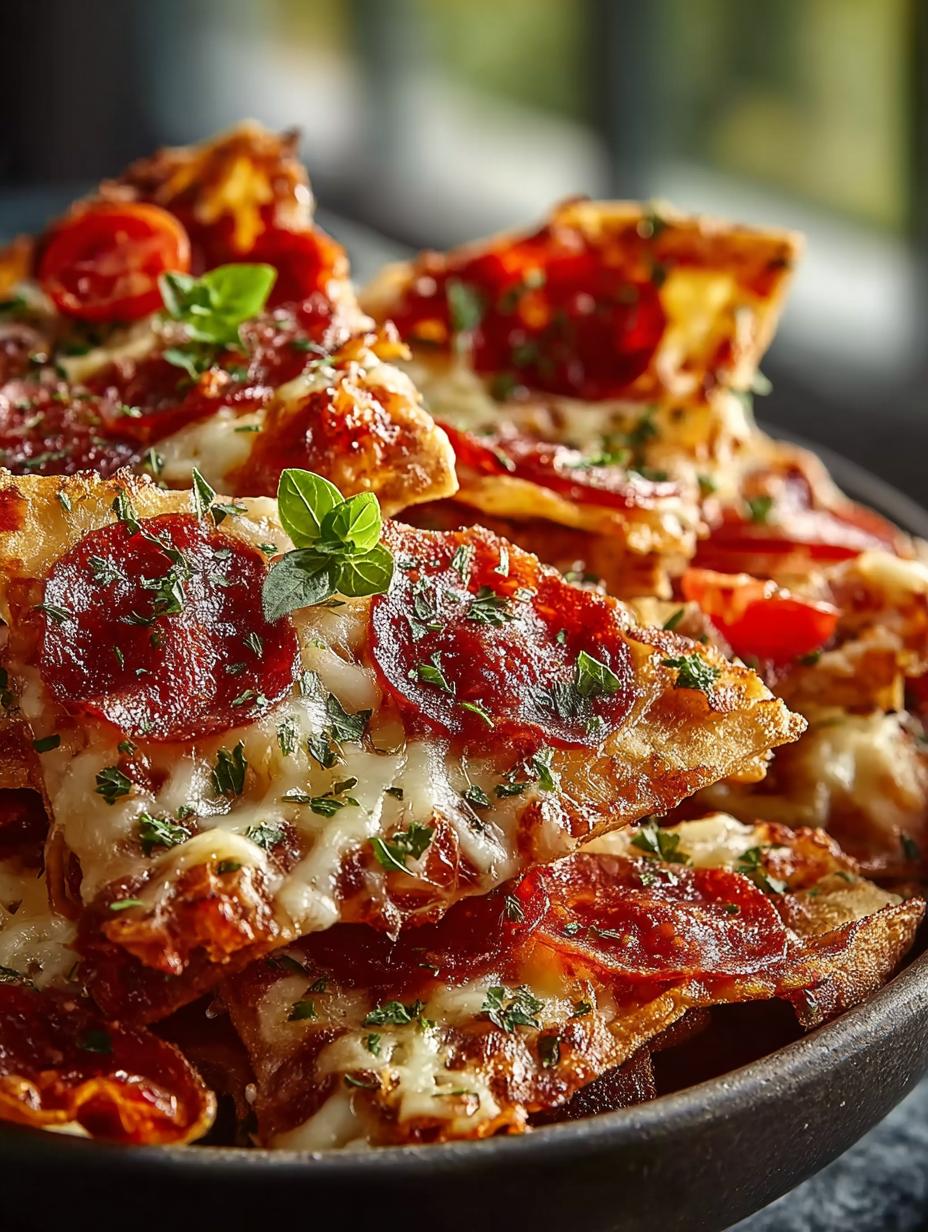 Delicious Pizza Chips Recipe for Ultimate Snack Cravings - Pizza Chips - additional detail