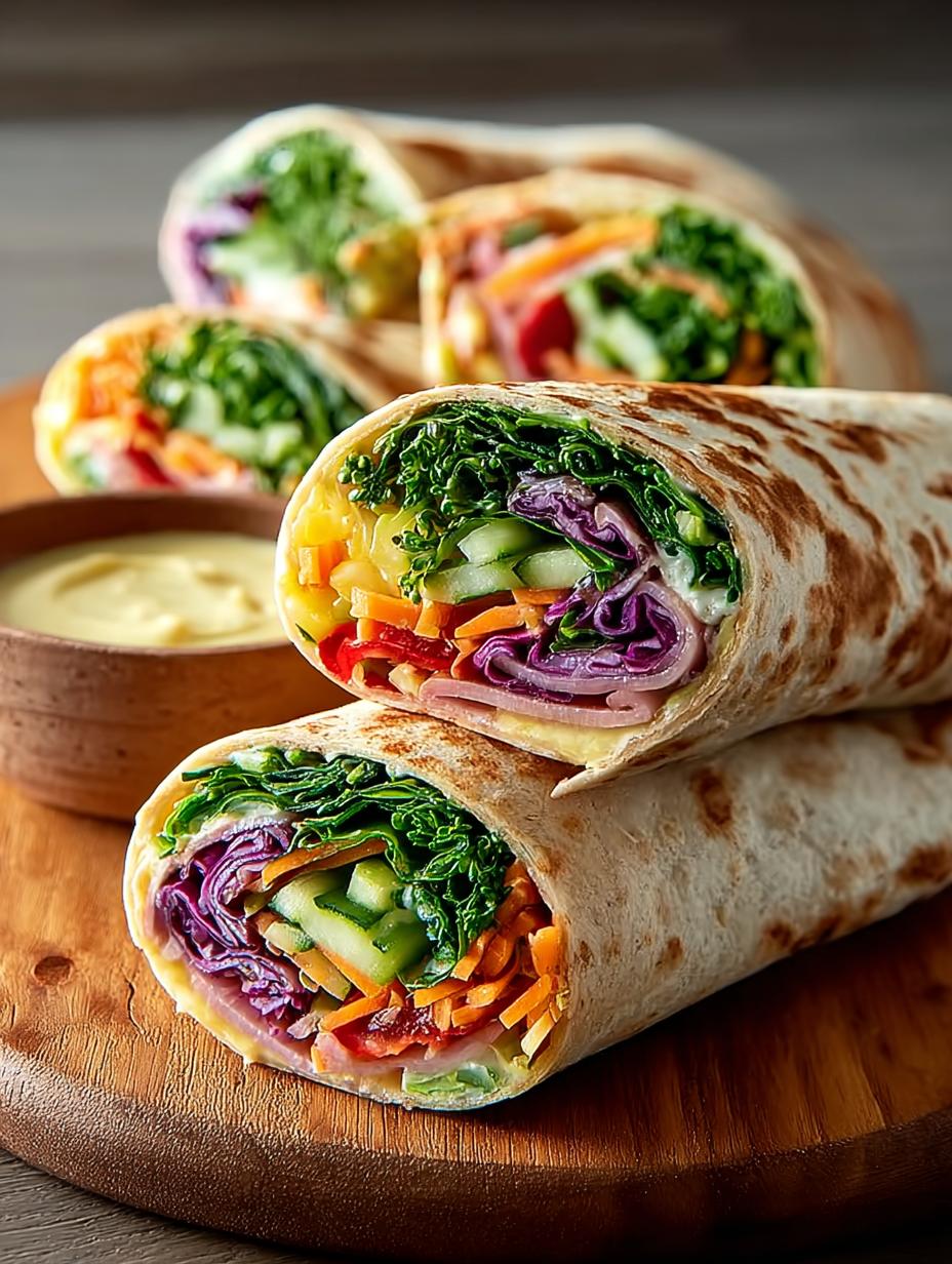 Rainbow Veggie Wraps with Hummus: 7 Healthy Ideas 4 Rainbow Veggie Wraps with Hummus: 7 Healthy Ideas - Rainbow Veggie Wraps with - main visual representation
