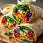 Rainbow Veggie Wraps with