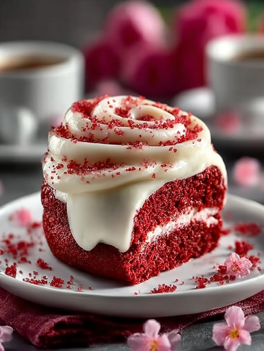 Red Velvet Valentines Day: 12 Romantic Cinnamon Rolls - Red Velvet Valentines Day - main visual representation