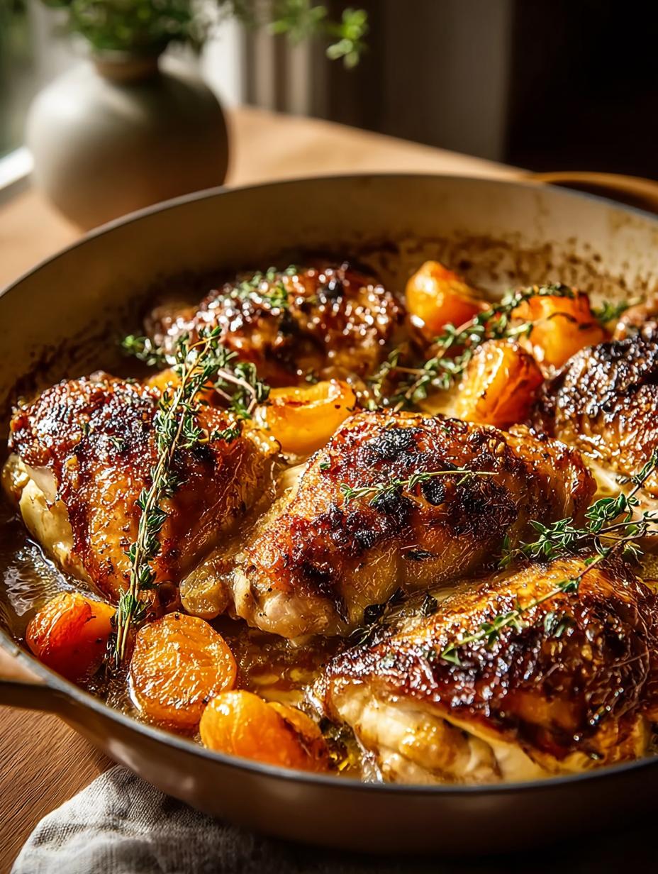Roasted Apricot Chicken Dinner