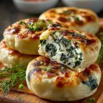 Spinach Cottage Cheese Flagels